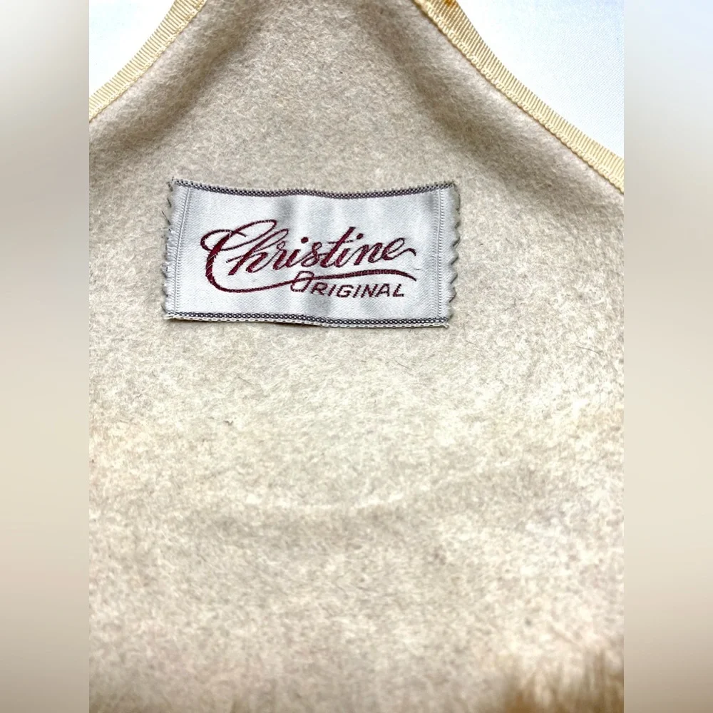 HAT Christine Original 1950s Mink Hat Vintage Headband Style Light brown Mink - Picture 8 of 12